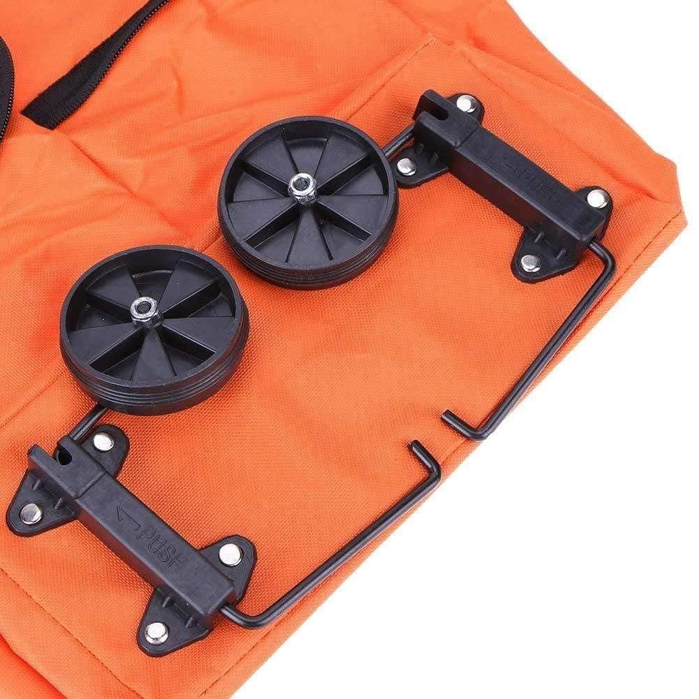 Foldable Lightweight Polyester Shopping Trolley Bag – Multi-Purpose Waterproof Grocery & Travel Trolley Bag