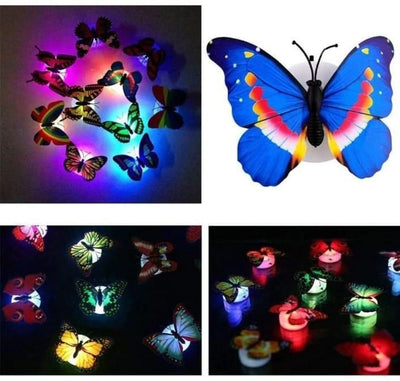3D Butterfly LED Light for Home Decoration – Set of 3 Decorative Lights