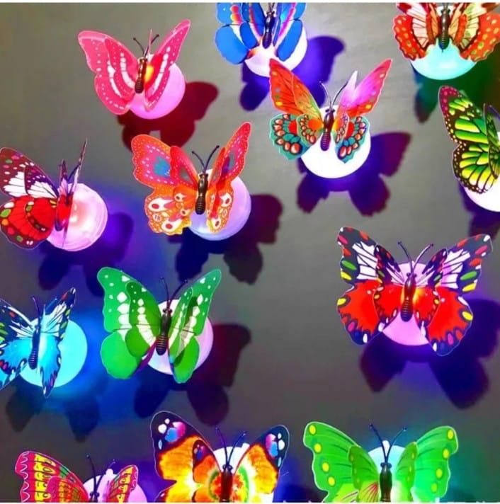 3D Butterfly LED Light for Home Decoration – Set of 3 Decorative Lights