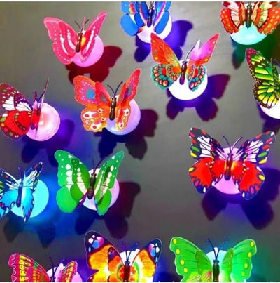 3D Butterfly LED Light for Home Decoration – Set of 3 Decorative Lights