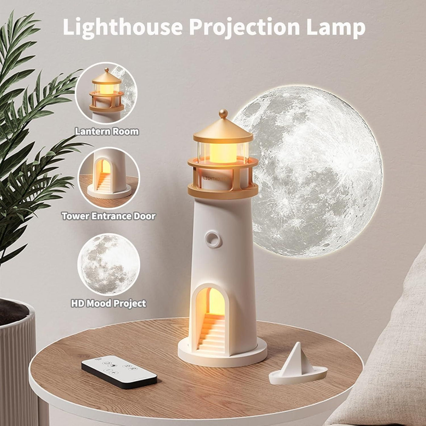 Moon Projection Lighthouse